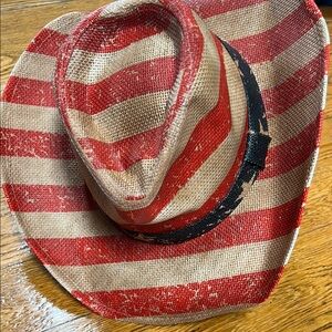 GoldCoast Sunwear Patriot cowboy hat.  Stars and Stripes.  Get ready for July 4!